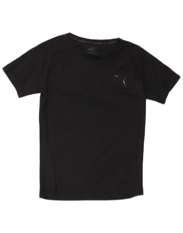 T-shirt męski Puma, mały, czarny, bawełniany