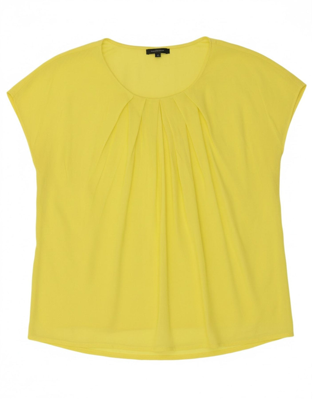 BENETTON Womens Blouse Top UK 14 Medium Yellow Vintage Benetton and Second-Hand Benetton from Messina Hembry 