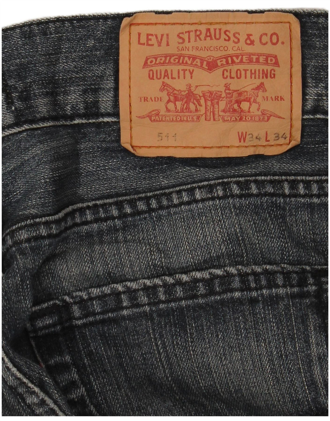 Męskie jeansy Levi's 511 Slim W34 L30 Niebieskie