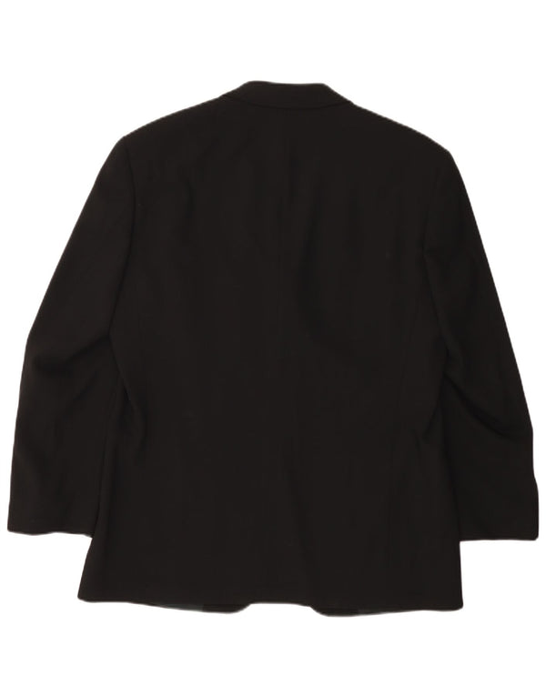 Męska marynarka zapinana na 3 guziki HUGO BOSS UK 38 Średnia czarna nowa wełna