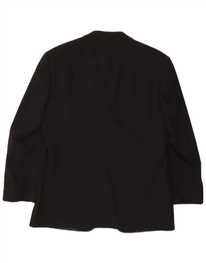 Męska marynarka zapinana na 3 guziki HUGO BOSS UK 38 Średnia czarna nowa wełna