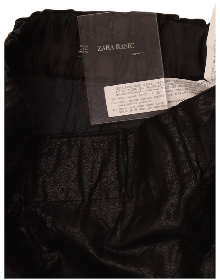 Spódnica mini damska Zara średnia W28 czarna wiskoza