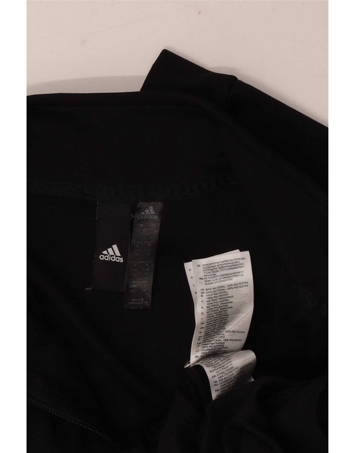Damska kurtka dresowa Adidas UK 8/10, mała, czarna, poliester