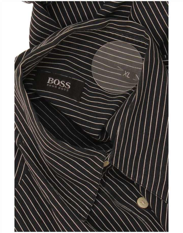 Koszula męska Hugo Boss XL w granatowe paski