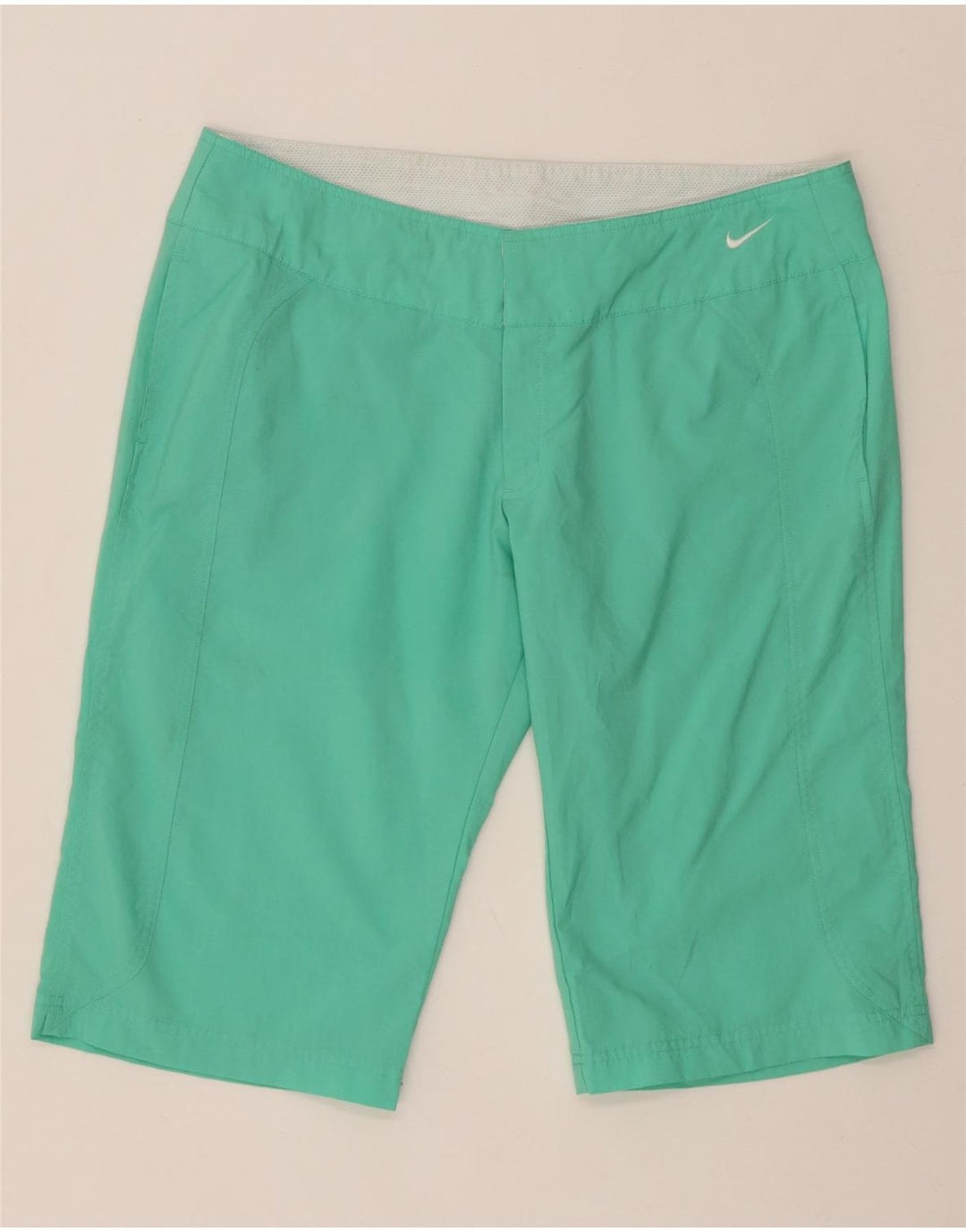 Damskie bermudy NIKE US 12/14 duże W34 turkusowy poliester