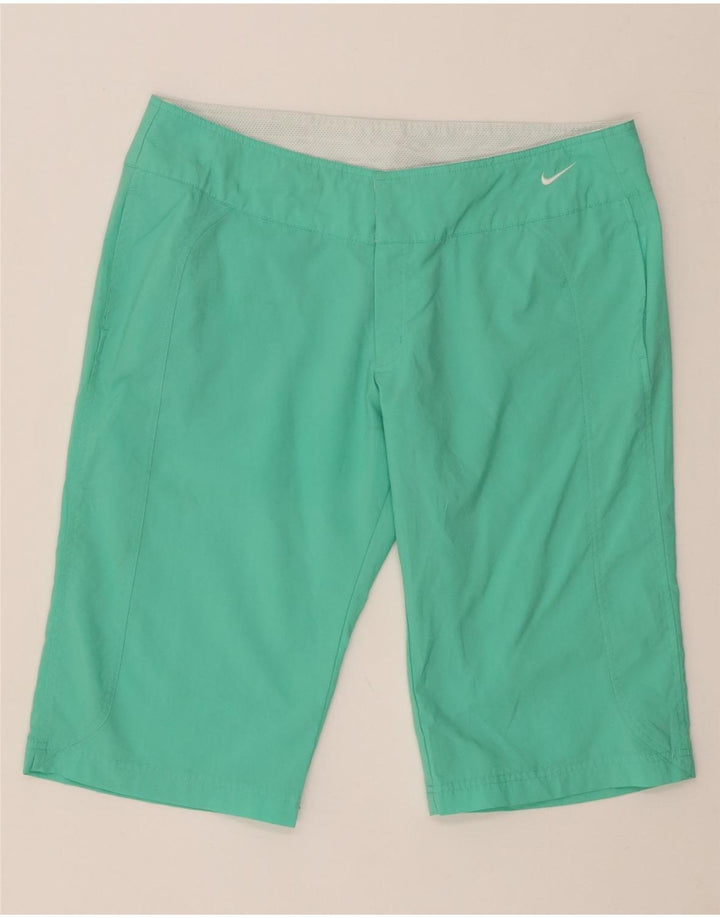 Damskie bermudy NIKE US 12/14 duże W34 turkusowy poliester