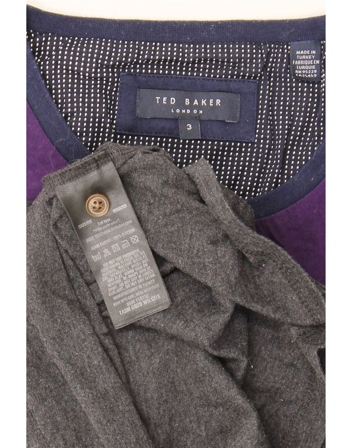 Ted Baker Męski T-shirt, rozmiar 3, bawełna w kolorze średniej szarości