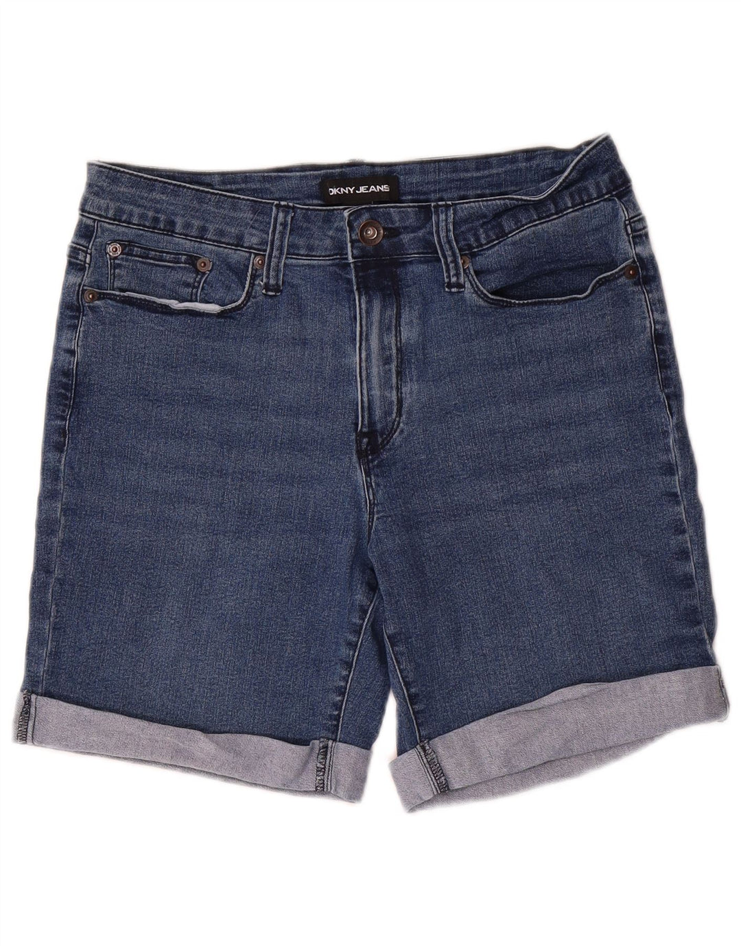 Damskie spodenki jeansowe Dkny US 6 Medium W32 Niebieskie