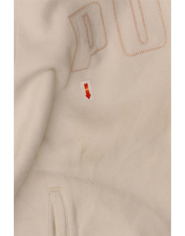 Damska kurtka dresowa PUMA z grafiką UK 14, średnia biel