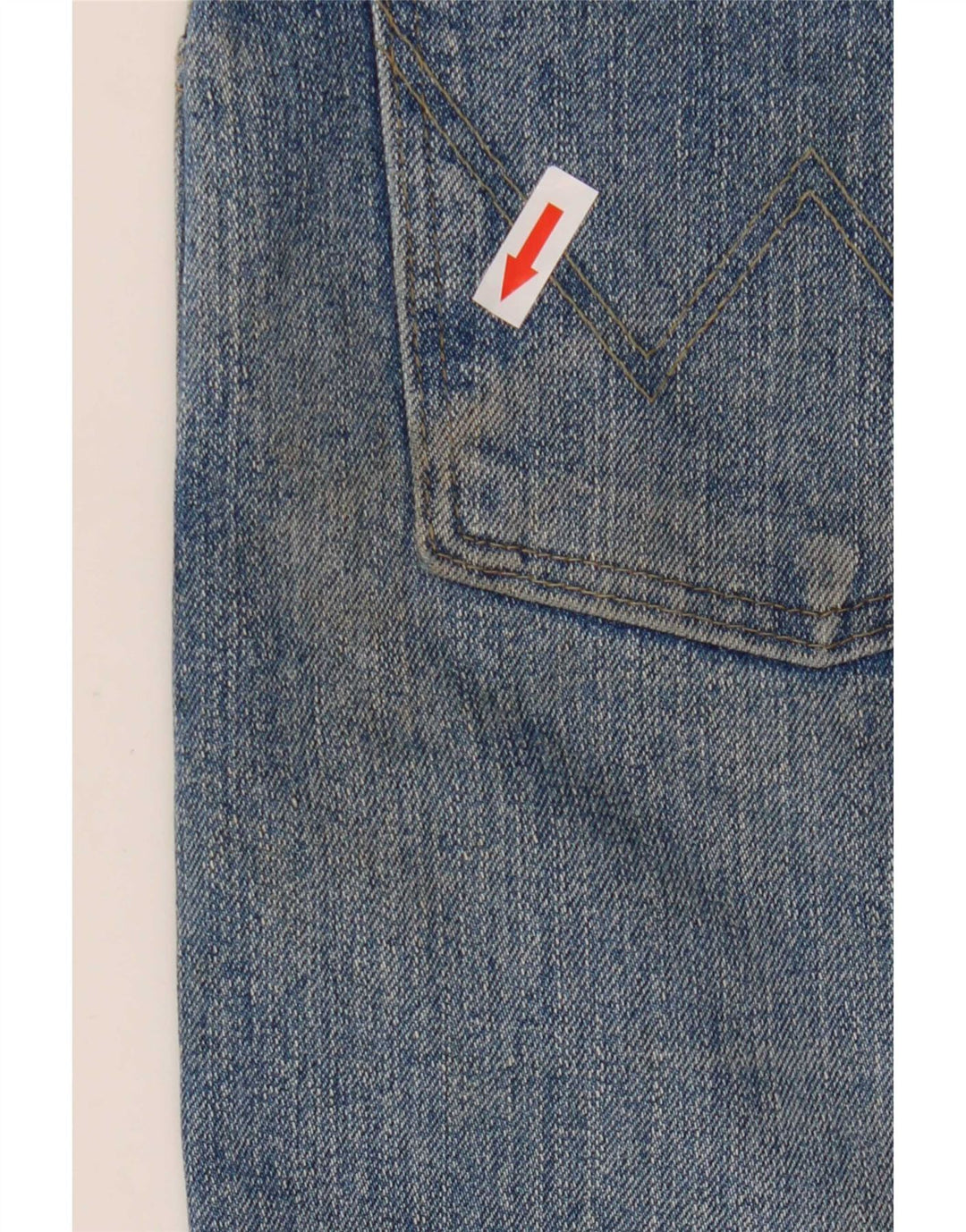 Wrangler Męskie proste dżinsy W36 L30 Niebieskie bawełniane