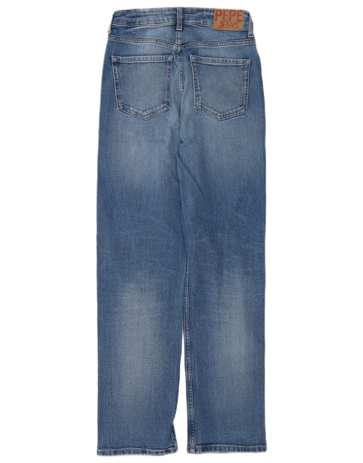 PEPE JEANS Damskie proste dżinsy W25 L28 Niebieskie bawełniane