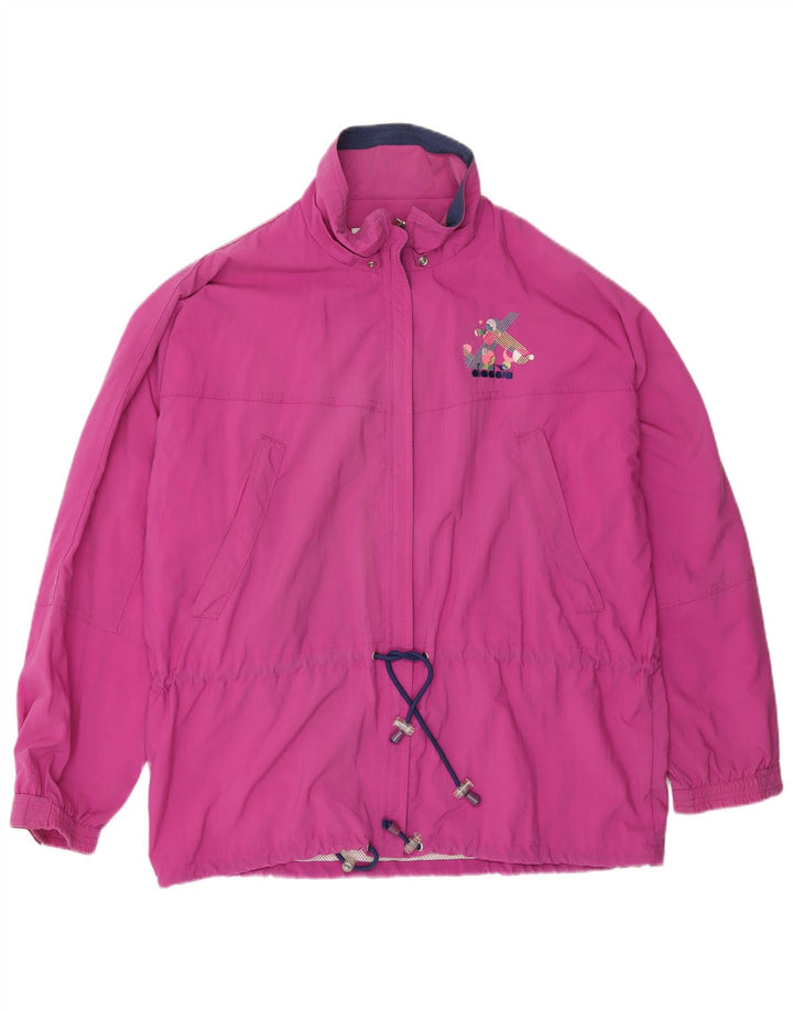 Damska bluza dresowa typu oversize Diadora UK 14, średni fiolet, poliamid