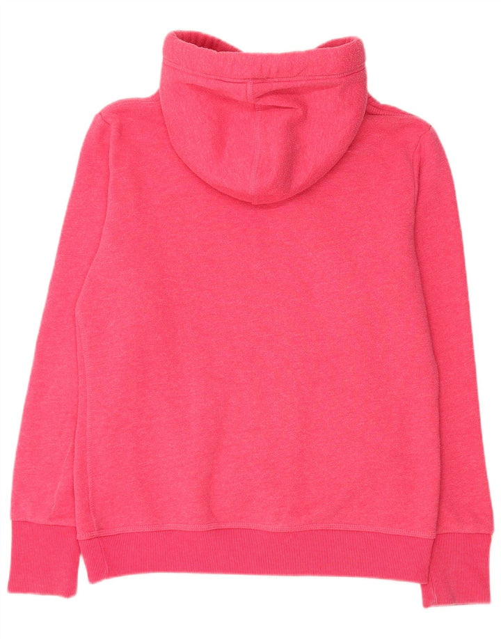 SUPERDRY Damski sweter z kapturem UK 16, duży, różowy poliester