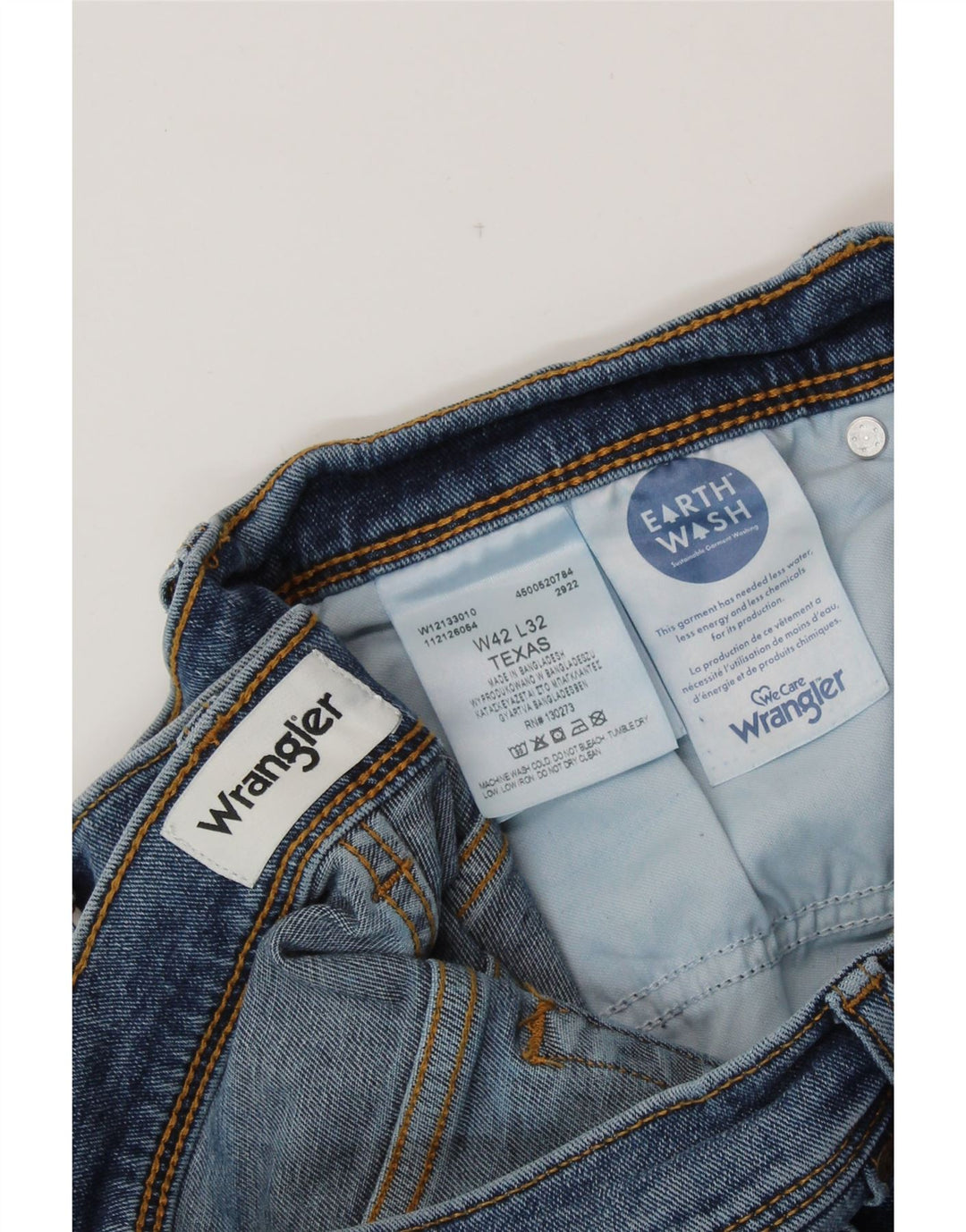 Męskie jeansy WRANGLER Texas Straight W42 L32 Niebieskie, bawełniane
