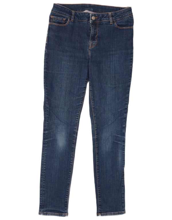 Crew Clothing Damskie jeansy skinny UK 12 Medium W30 L28 Granatowa bawełna
