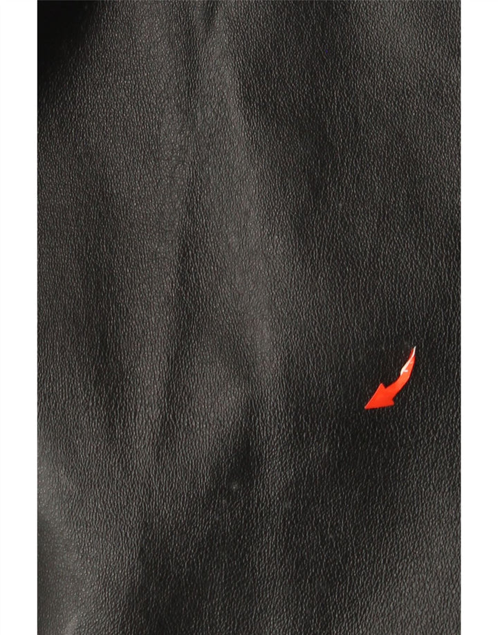 CONBIPEL Męski płaszcz skórzany IT 52 Duża czarna skóra