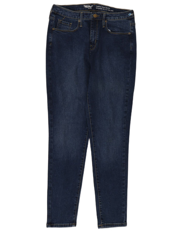 Damskie jeansy skinny Mossimo z wysokim stanem US 10 Large W30 L27 Granatowa bawełna