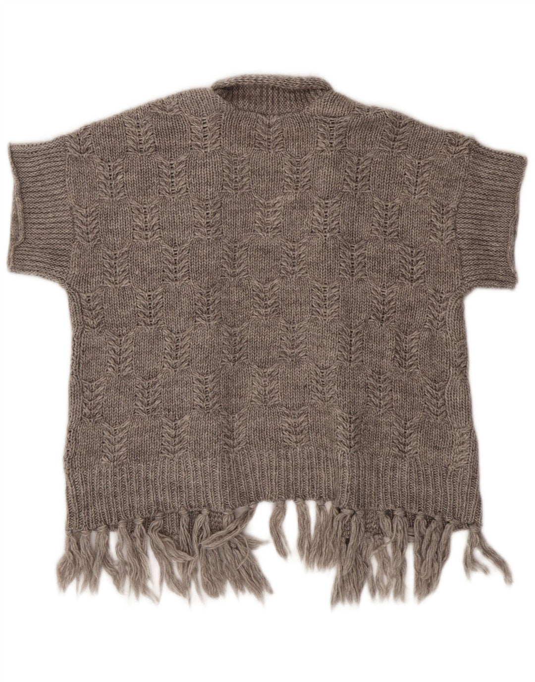 Marks & Spencer Damski sweter rozpinany z krótkim rękawem, UK 14, średni szary