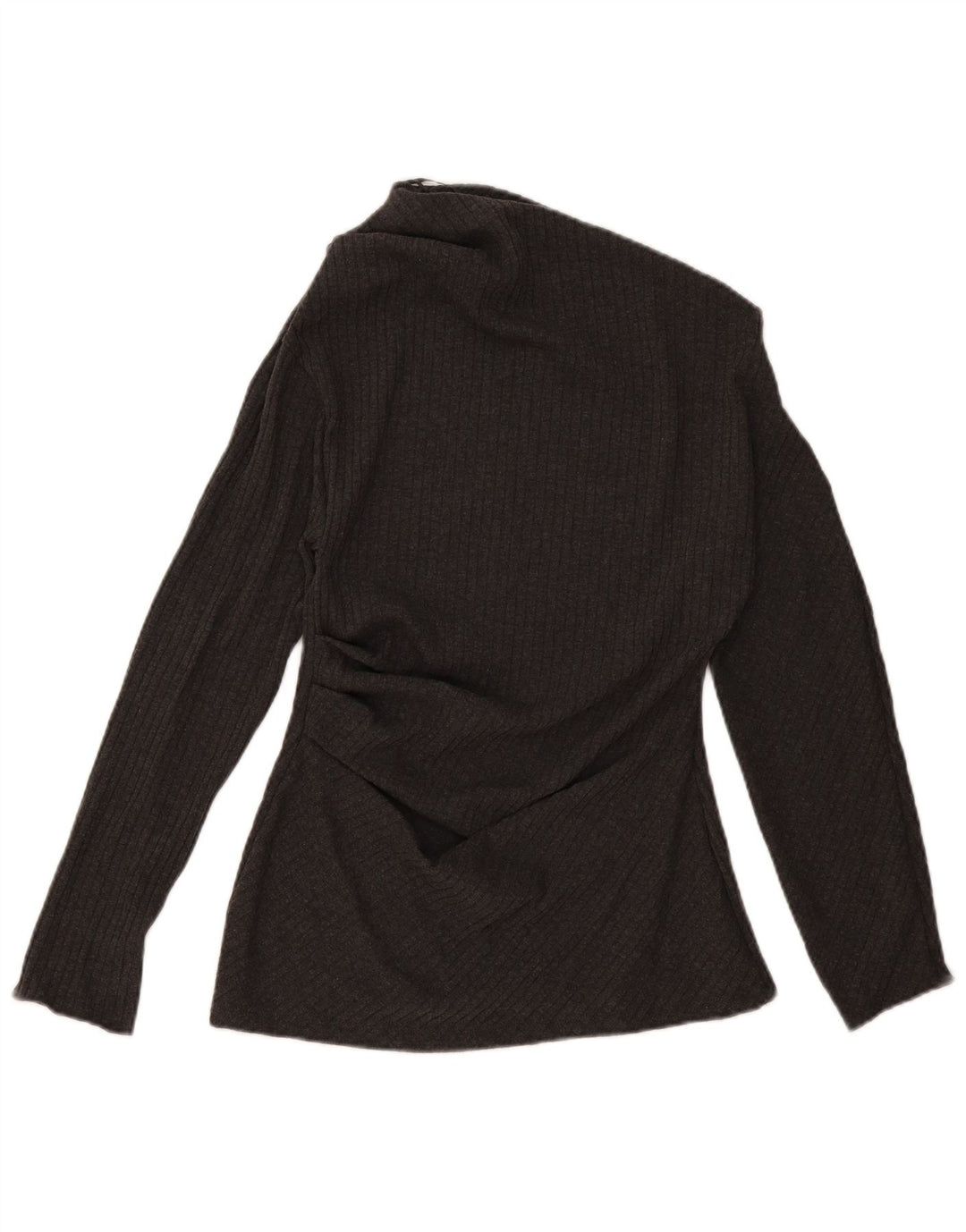 Damski top na jedno ramię Zara UK 14, duży, szary poliester