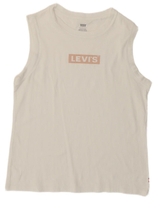Damska koszulka z grafiką LEVI'S Top UK 12 Medium White