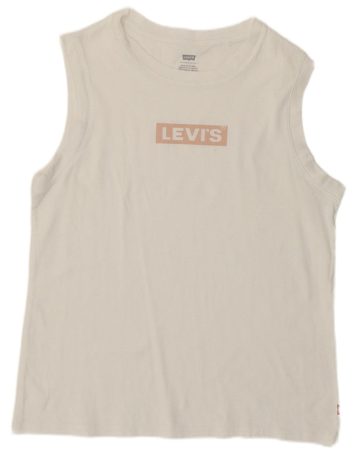 Damska koszulka z grafiką LEVI'S Top UK 12 Medium White