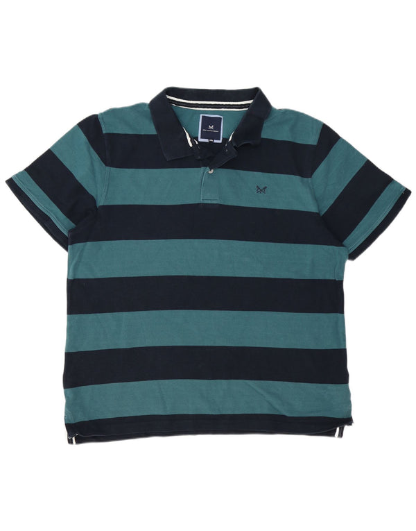 Crew Clothing Męska koszulka polo 3XL, bawełniana w niebieskie paski