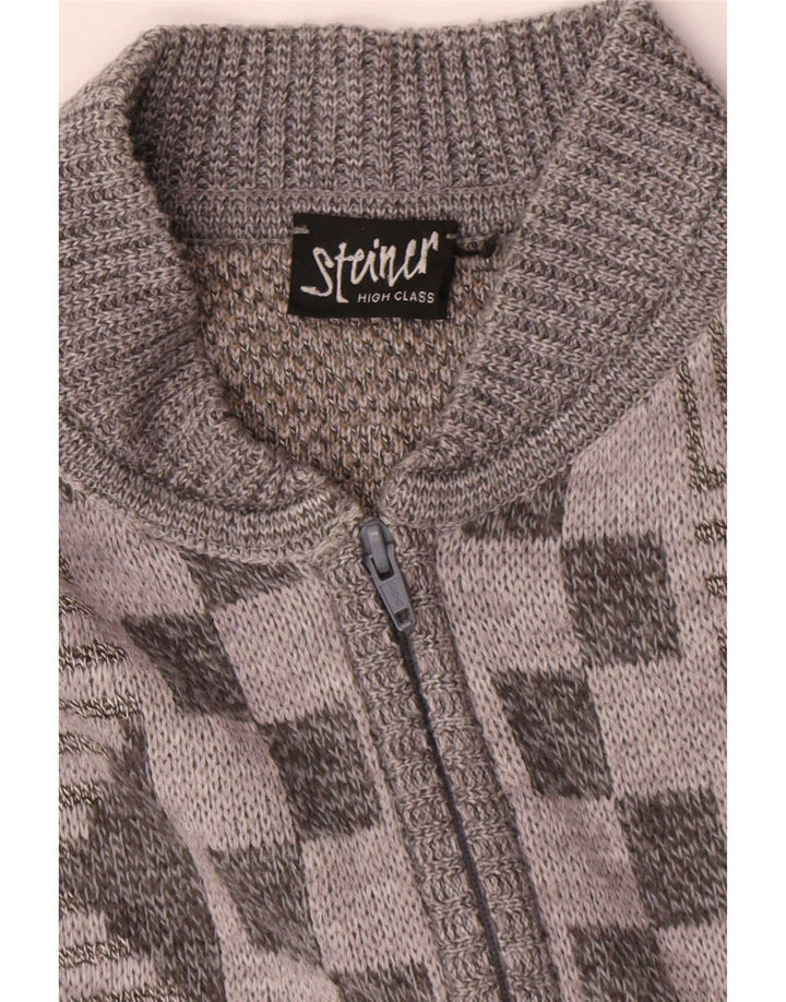 Męski sweter Steiner XL, wielokolorowy, geometryczny