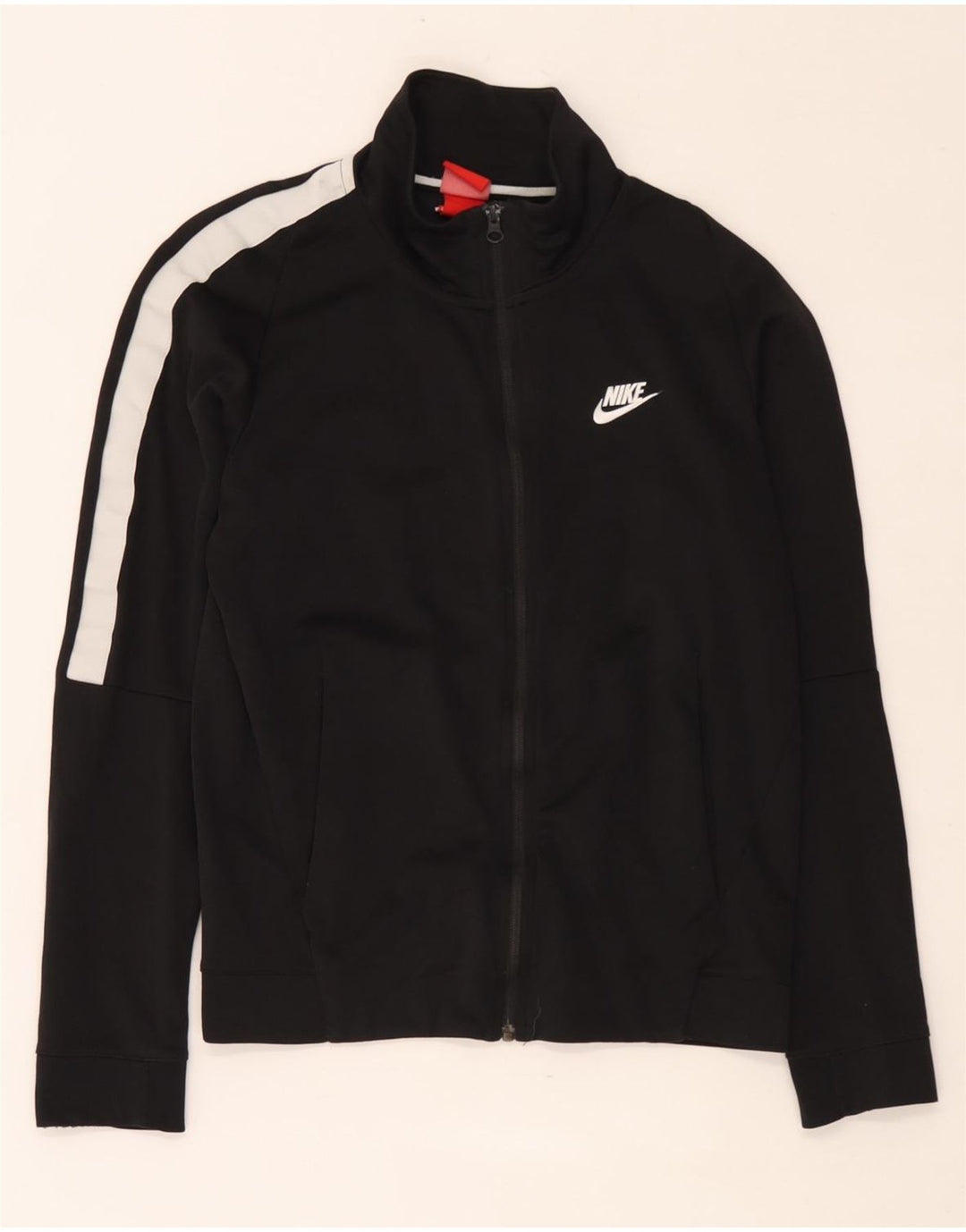 Męska bluza dresowa Nike, mała, czarna, bawełniana z blokami kolorów