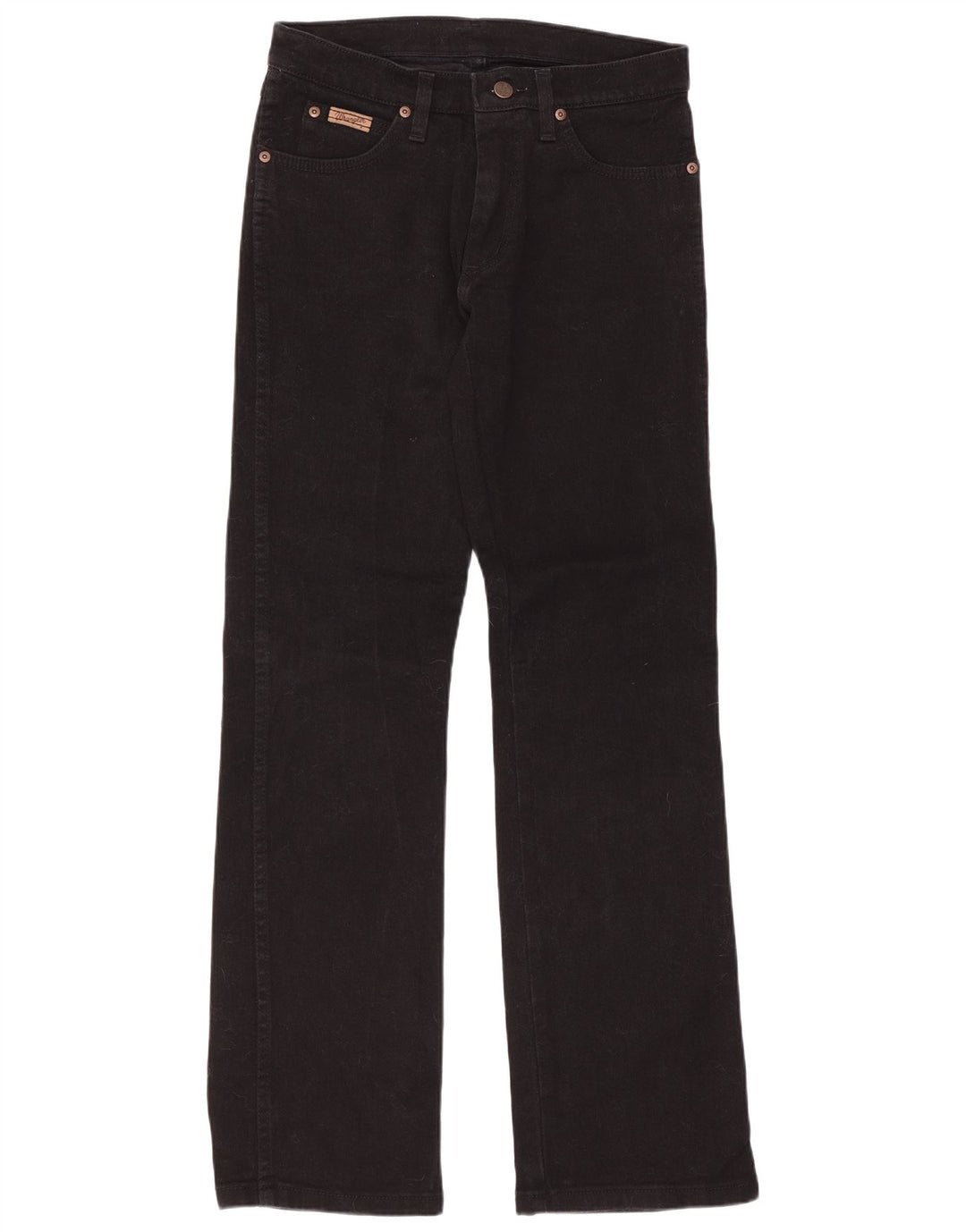 Damskie jeansy Wrangler Hipster Bootcut US 10 Medium W28 L32 Czarna bawełna