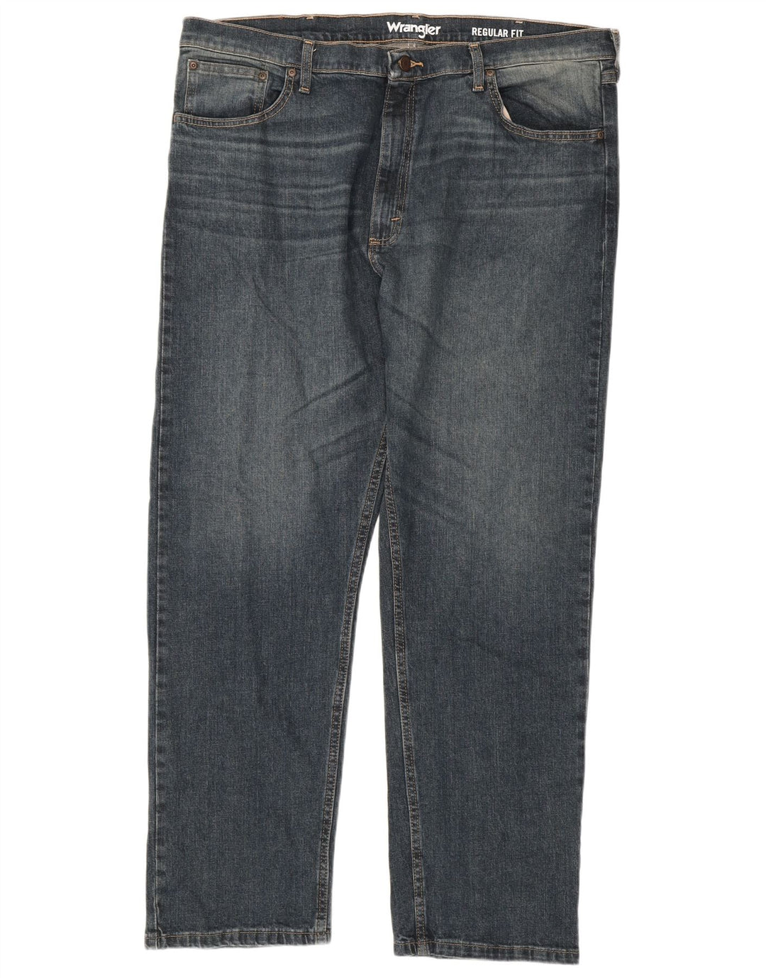 Męskie jeansy Wrangler o prostym kroju W40 L30, niebieskie, bawełniane