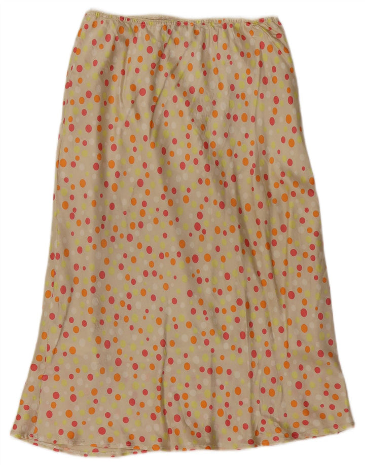 Spódnica damska Maxi VINTAGE W26 Mała beżowa w kropki