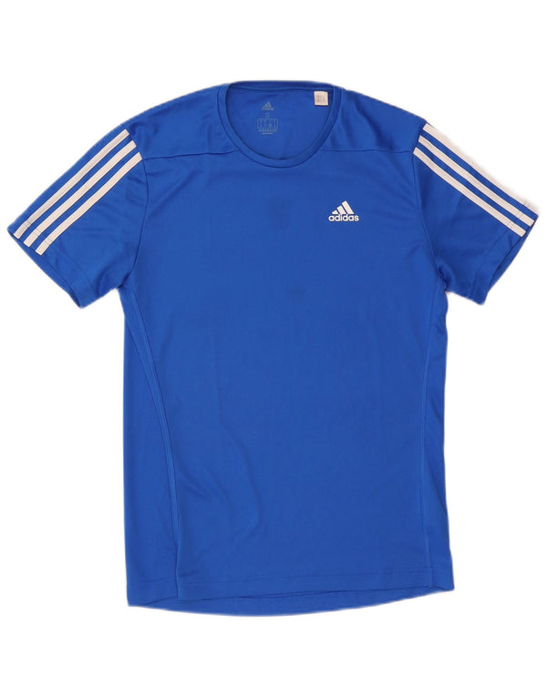 Męski T-shirt ADIDAS Aeroready, mały, niebieski, poliestrowy