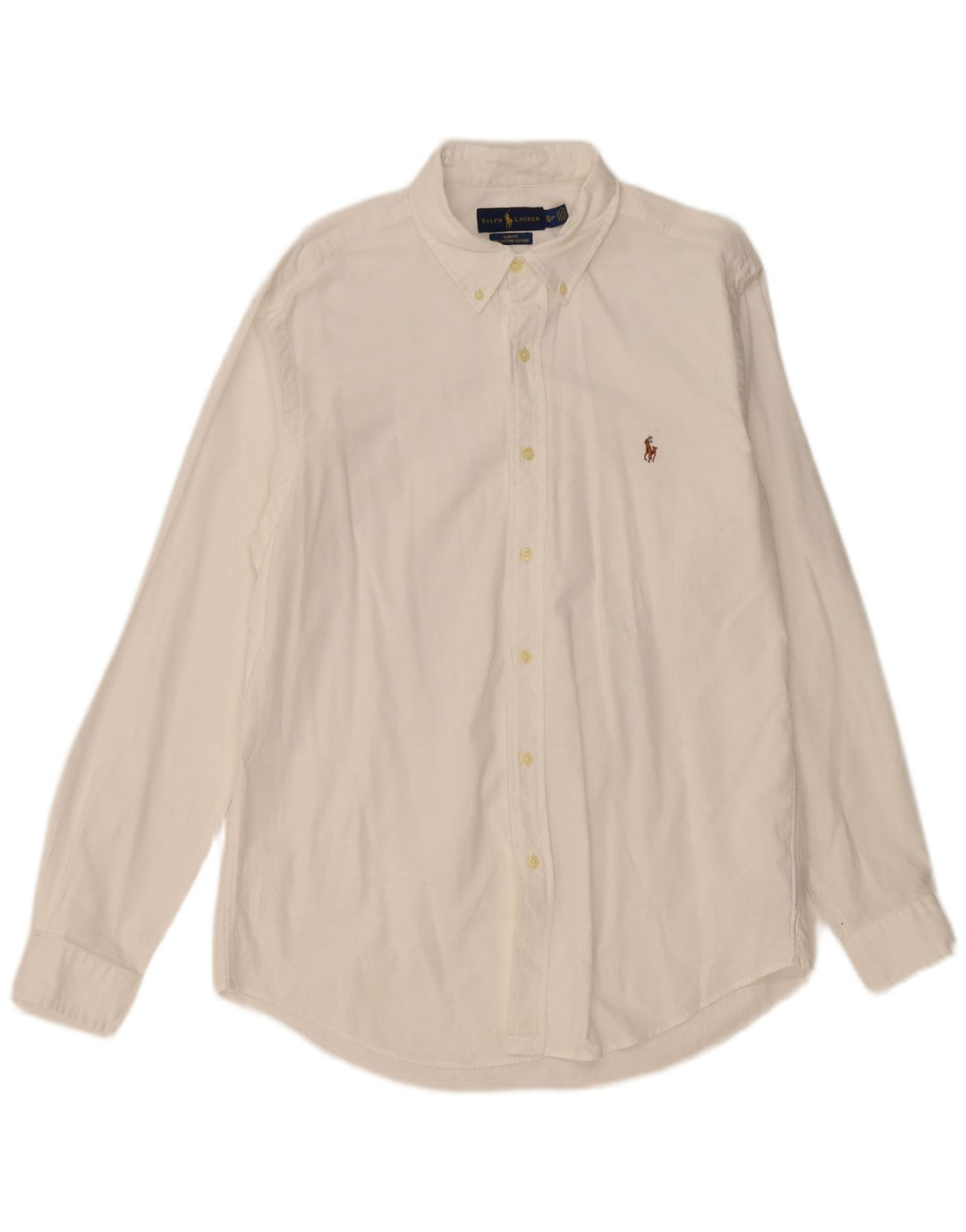 Koszula męska Ralph Lauren o dopasowanym kroju XL, biała, bawełniana