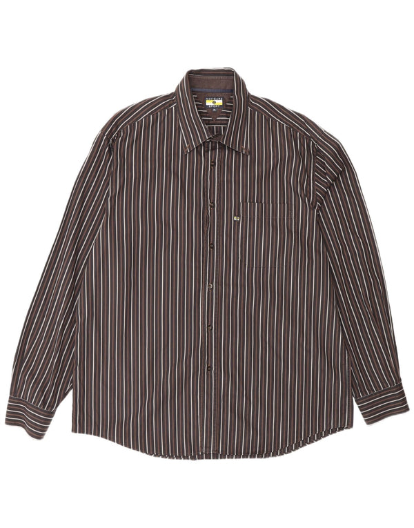 Koszula męska Navigare XL w brązowe paski