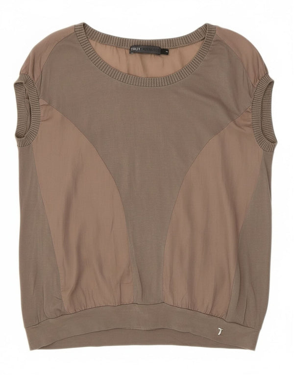 Damska koszulka Trussardi Jeans Top UK 10 Small Grey Colorblock