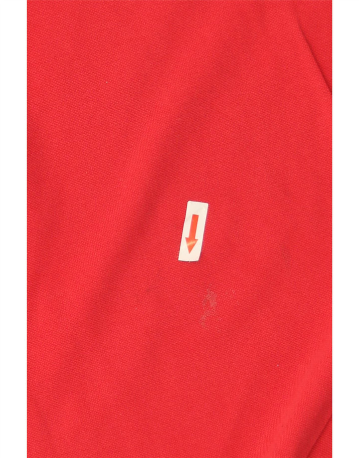Męska koszulka polo Kappa, duża, czerwona, bawełniana