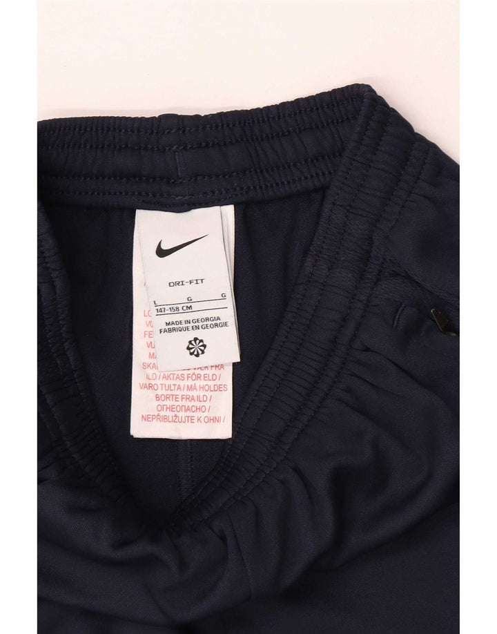 Chłopięce spodnie dresowe Nike w wieku 12-13 lat, duże, granatowe, poliestrowe