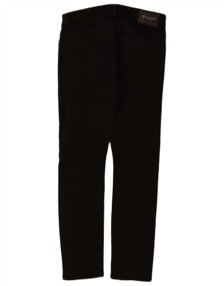 Guess Męskie jeansy slim W31 L31 Czarne bawełniane