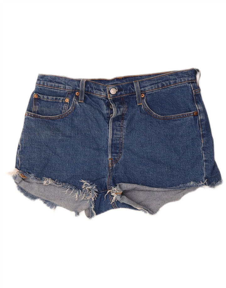 Damskie spodenki jeansowe Levi's 501 W32, duże, niebieskie, bawełniane