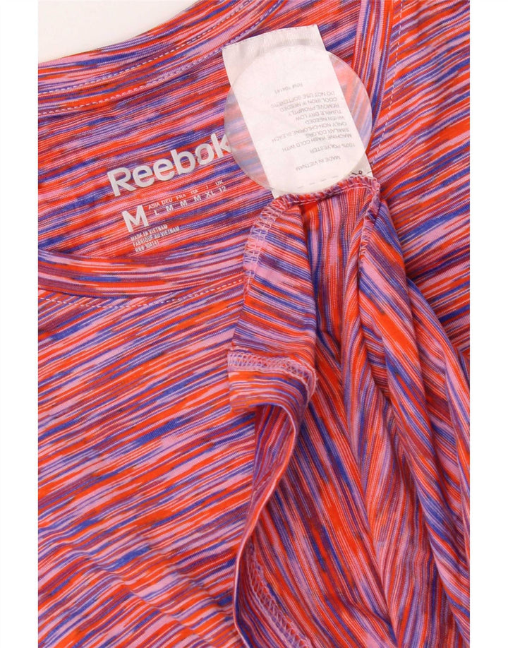 T-shirt damski Reebok Top UK 12 Średni, wielokolorowy, nakrapiany poliester