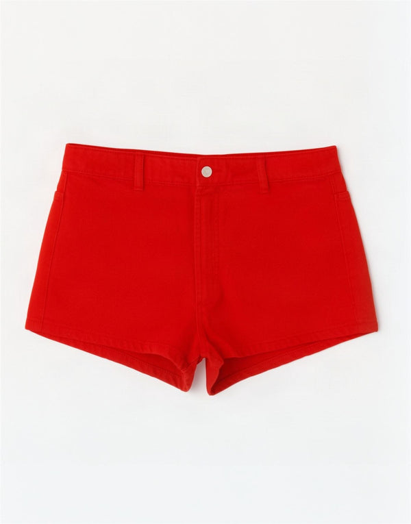 Damskie spodenki codzienne Zara EU 38 Small W28 Czerwona bawełna