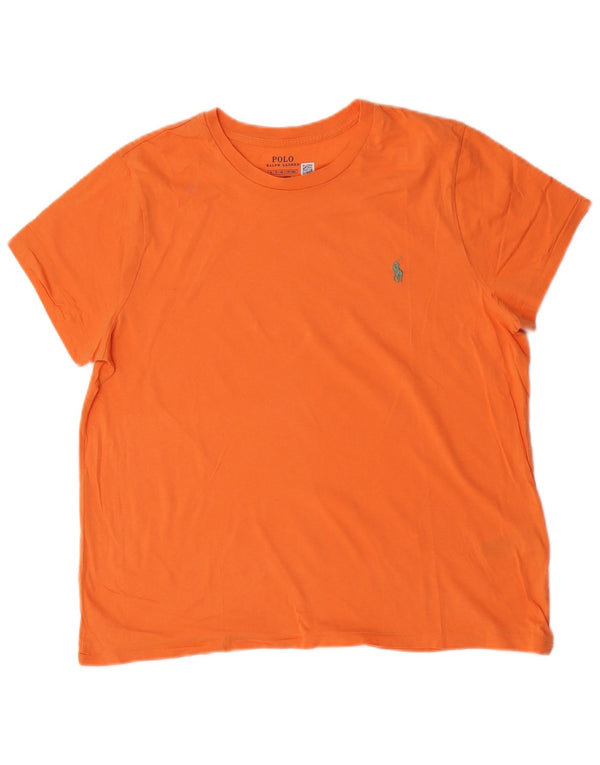 Polo Ralph Lauren Womens T-Shirt Top UK 18 XL Orange Cotton
