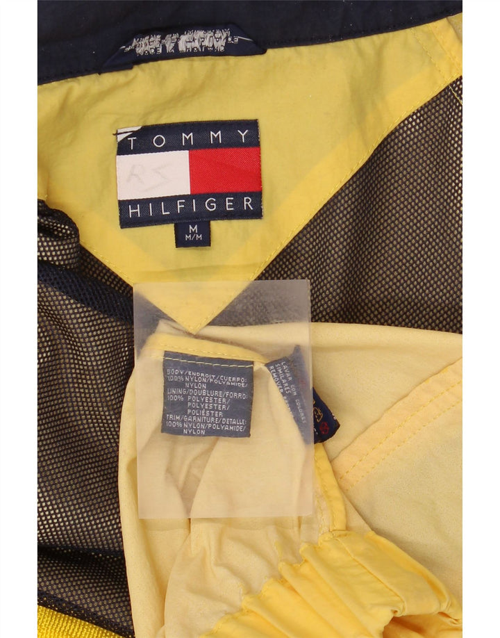 Męska kurtka przeciwdeszczowa z kapturem Tommy Hilfiger UK 38 Średni żółty nylon