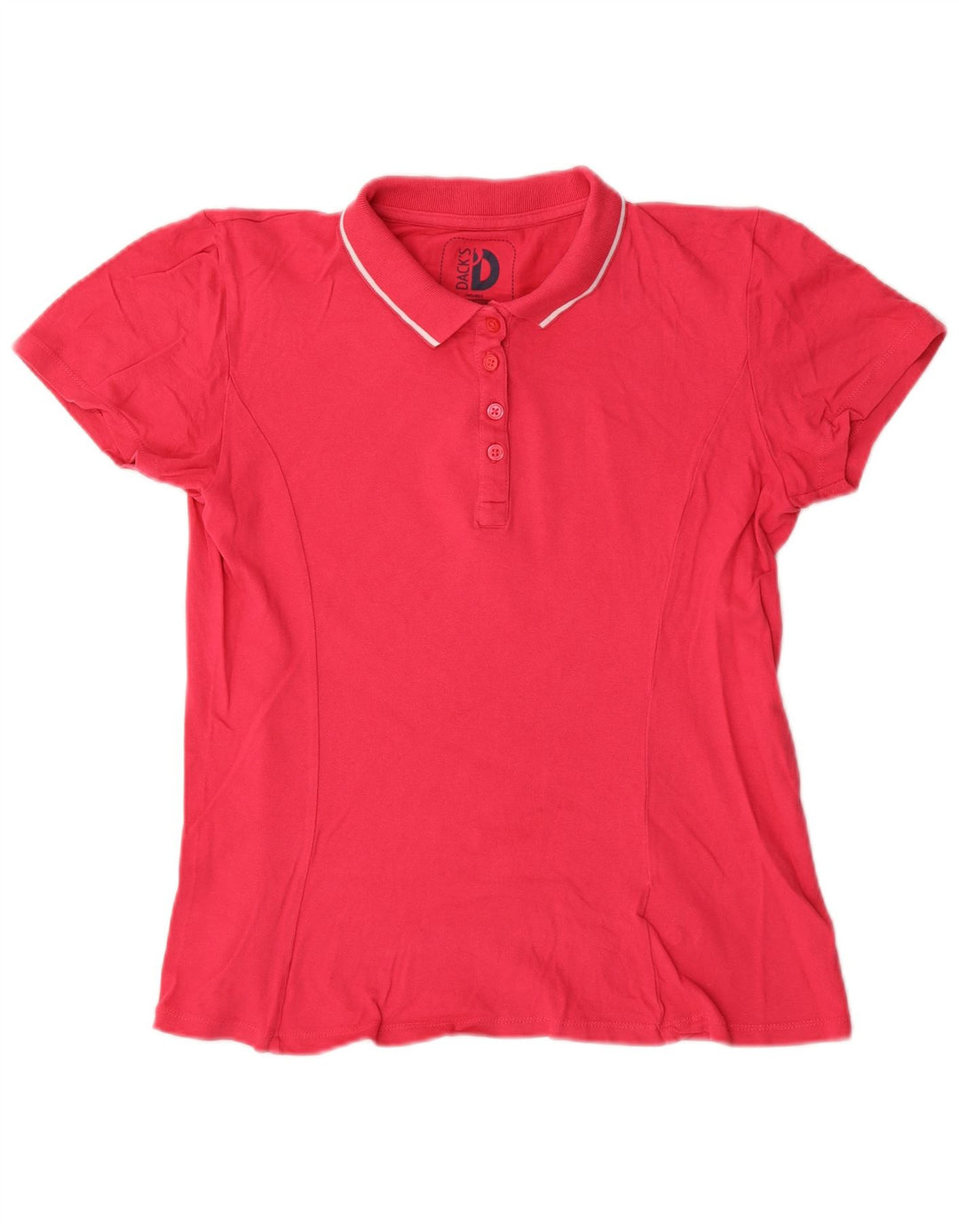 Damska koszulka polo Dack's UK 18 XL, czerwona, bawełniana
