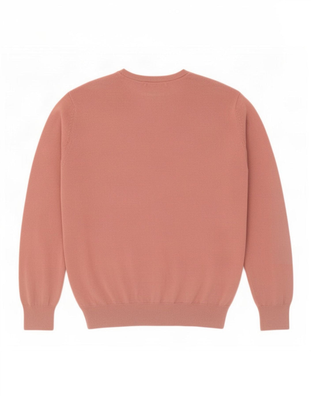 Marks & Spencer Męski sweter z dekoltem w kształcie litery V, duży, różowy, bawełniany