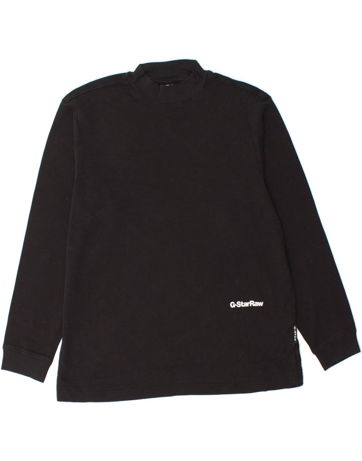 G-STAR Mens Top Long Sleeve Medium Black Cotton Vintage G-Star and Second-Hand G-Star from Messina Hembry 