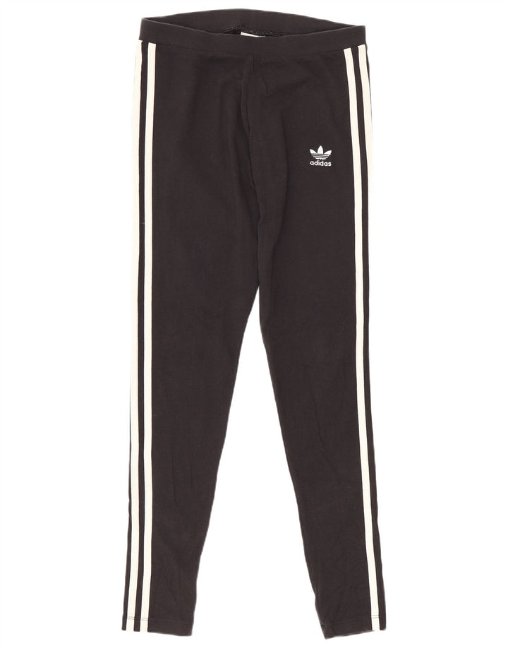 Legginsy Damskie Adidas UK 10 Małe Czarne Bawełniane