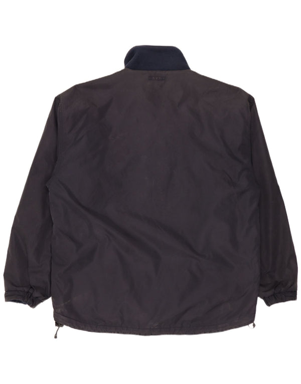 Męska dwustronna kurtka WOOLRICH UK 40, duża, granatowa, nylonowa