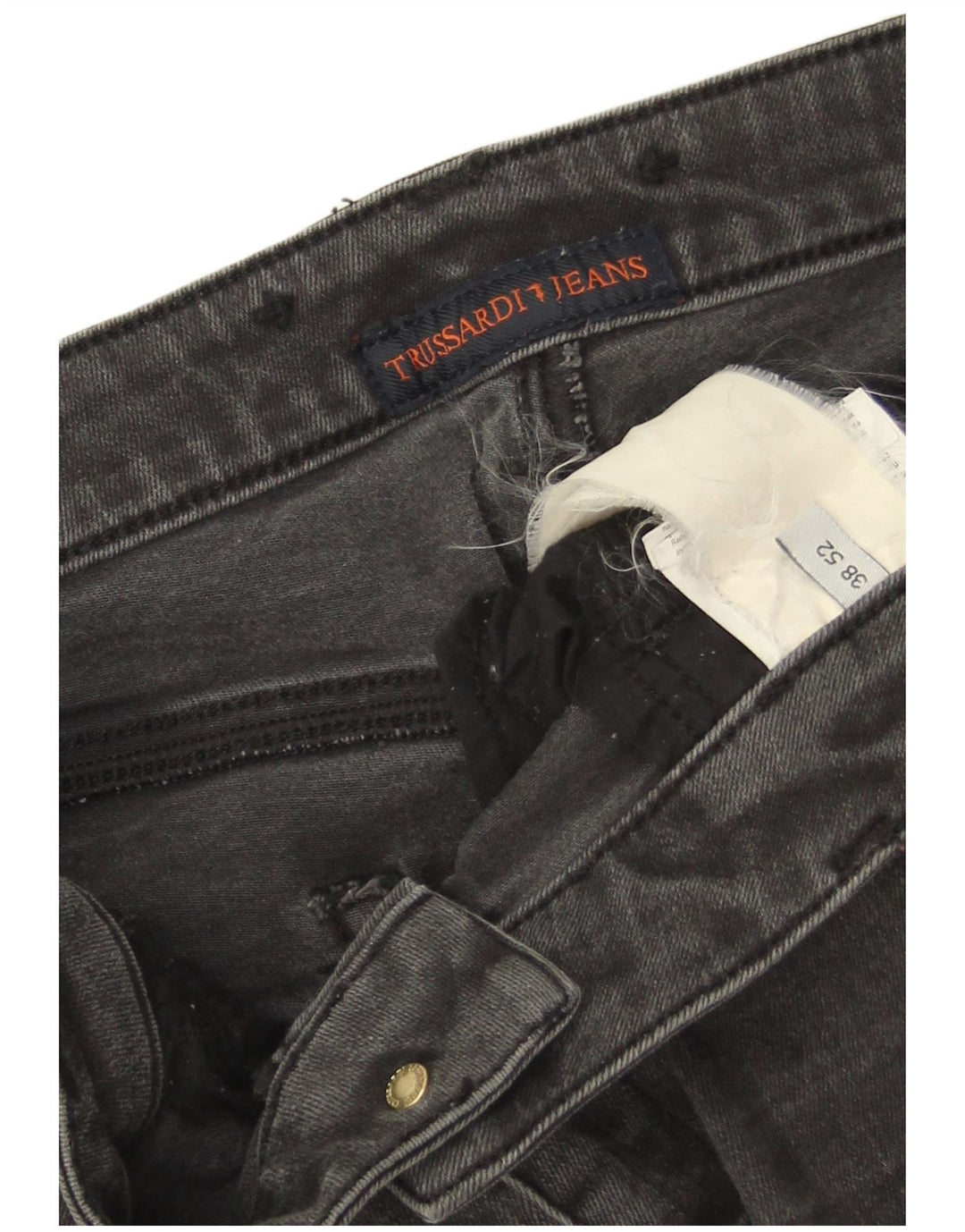 Męskie jeansy slim fit Trussardi IT 52 XL W38 L32 szare