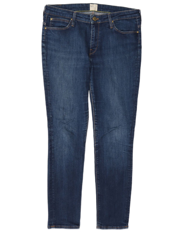 Damskie jeansy Lee Scarlett Skinny W32 L31 Granatowe, bawełniane